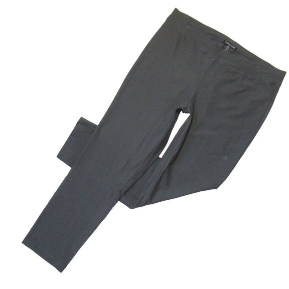 NWT Eileen Fisher Slim Ankle Pant in Bark Washable Stretch Crepe Pants L - Picture 1 of 4